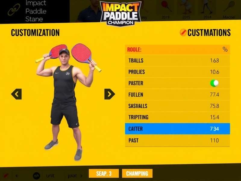 Impact Paddle Champion Customization Options